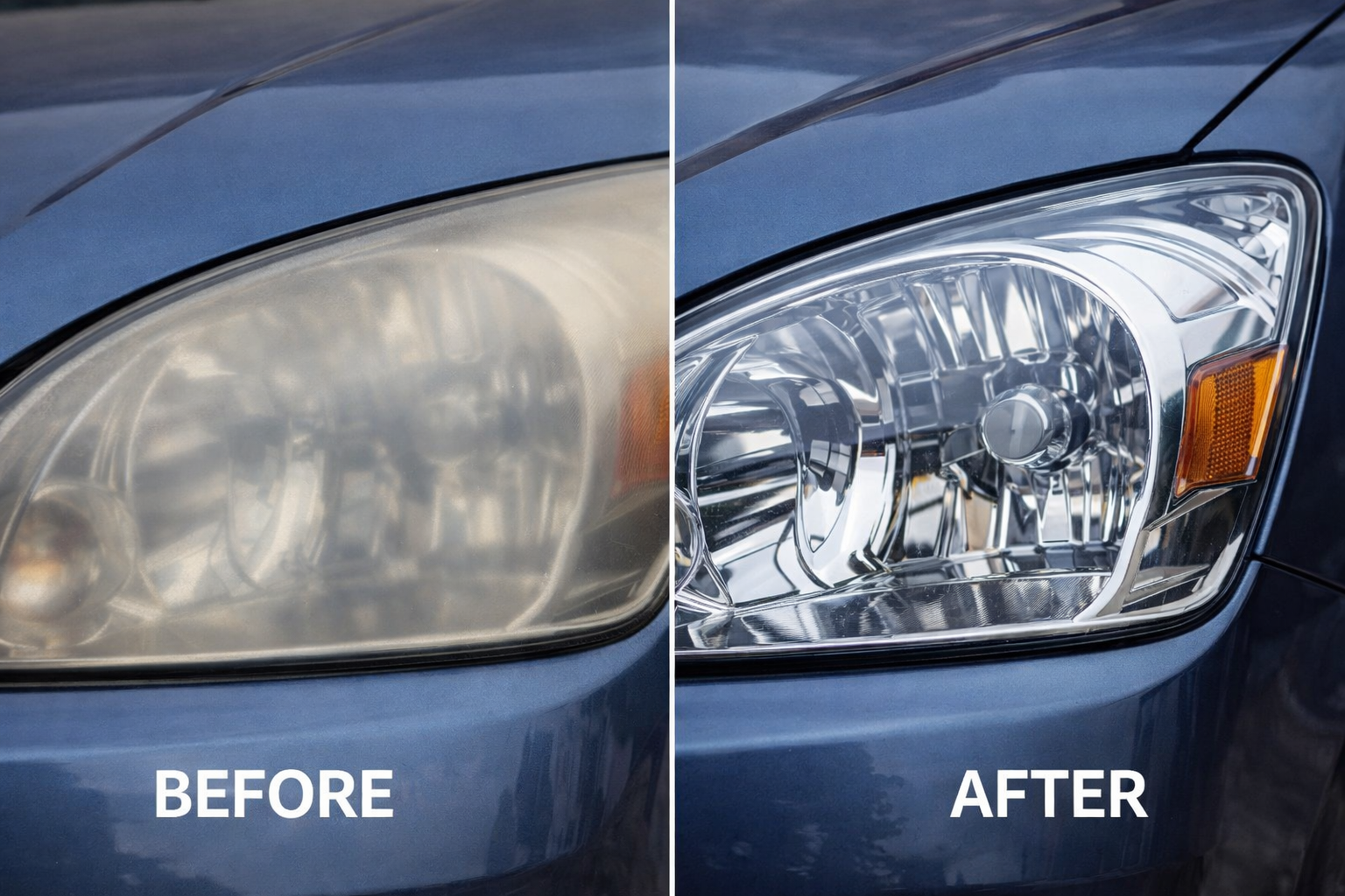 Headlight Restoration Clear Coating Process