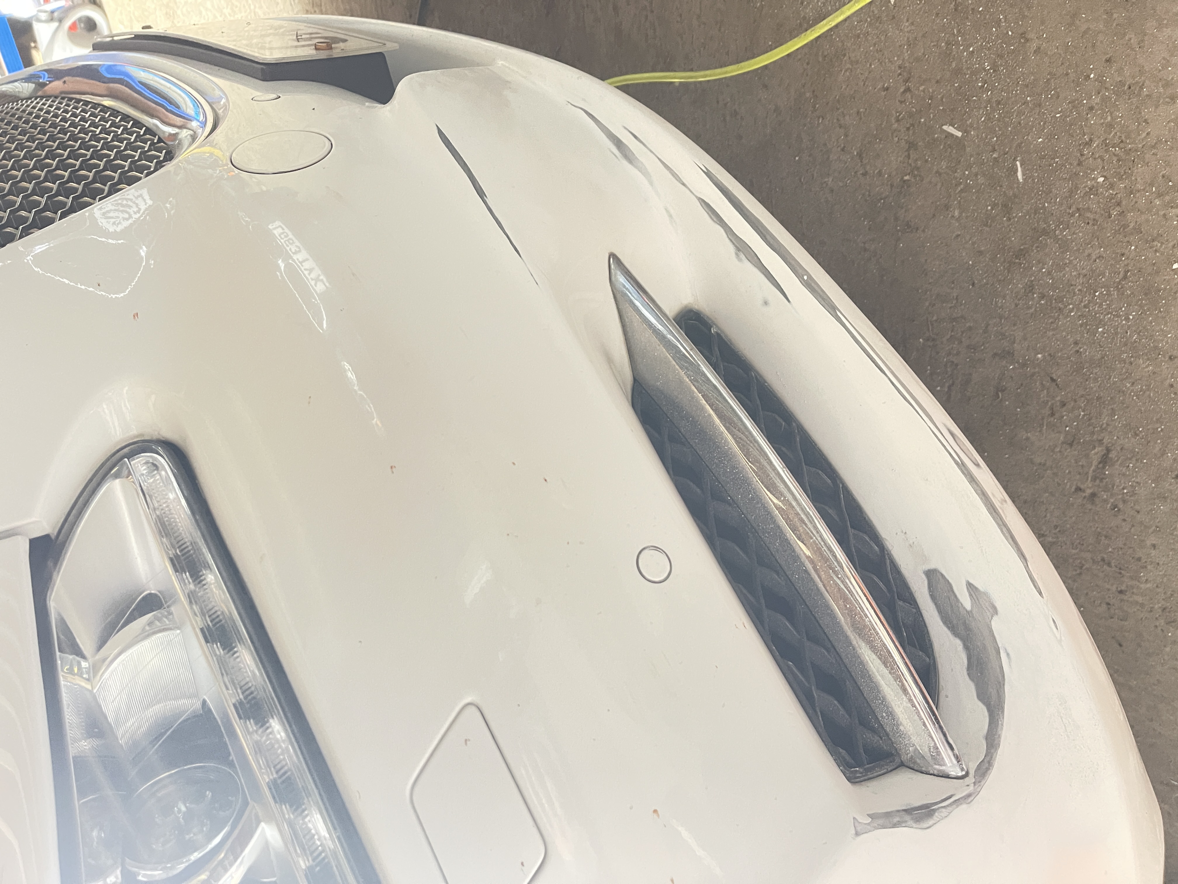 Jaguar Panel Damage Before