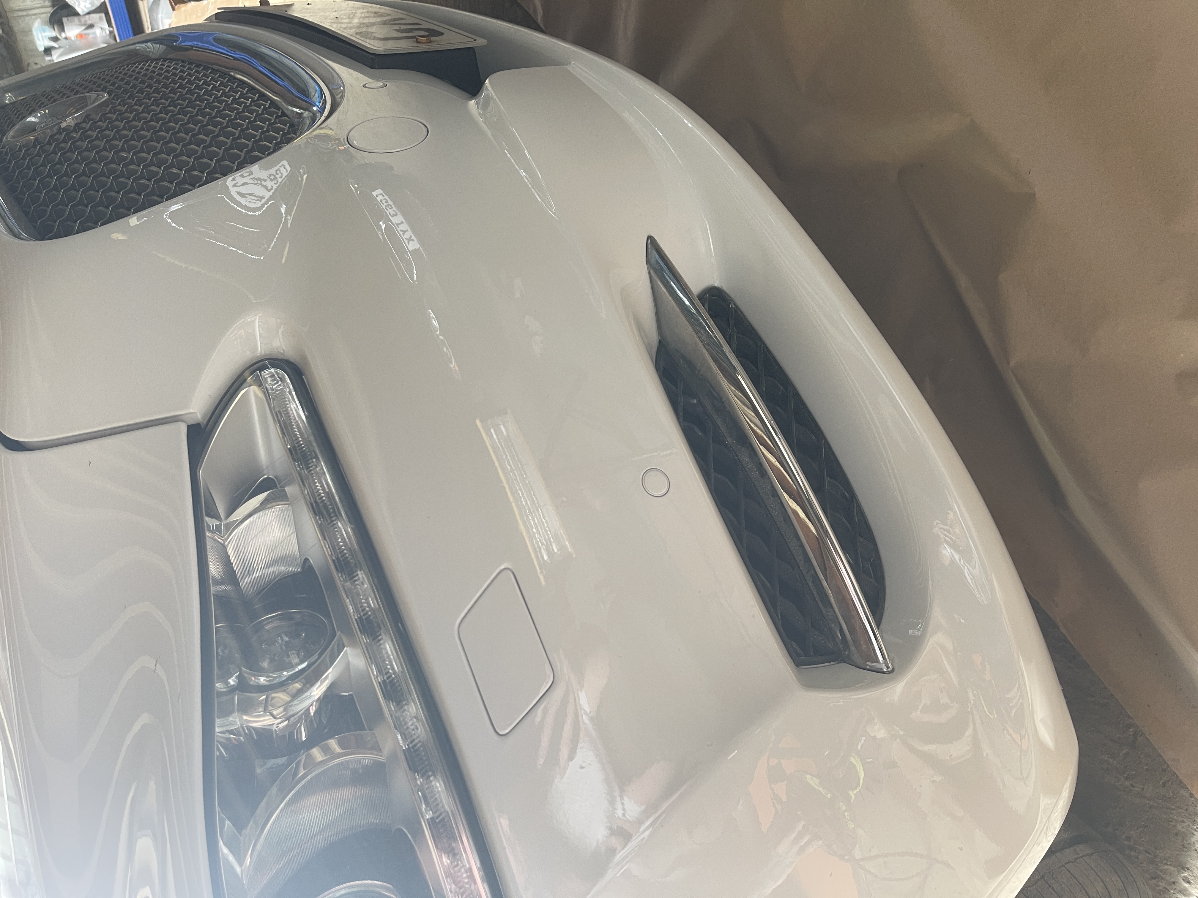 Jaguar Panel Damage After